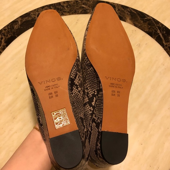 Auth New Vince Baxley Wedge Mule Size - 7.5/8 - Picture 5 of 8